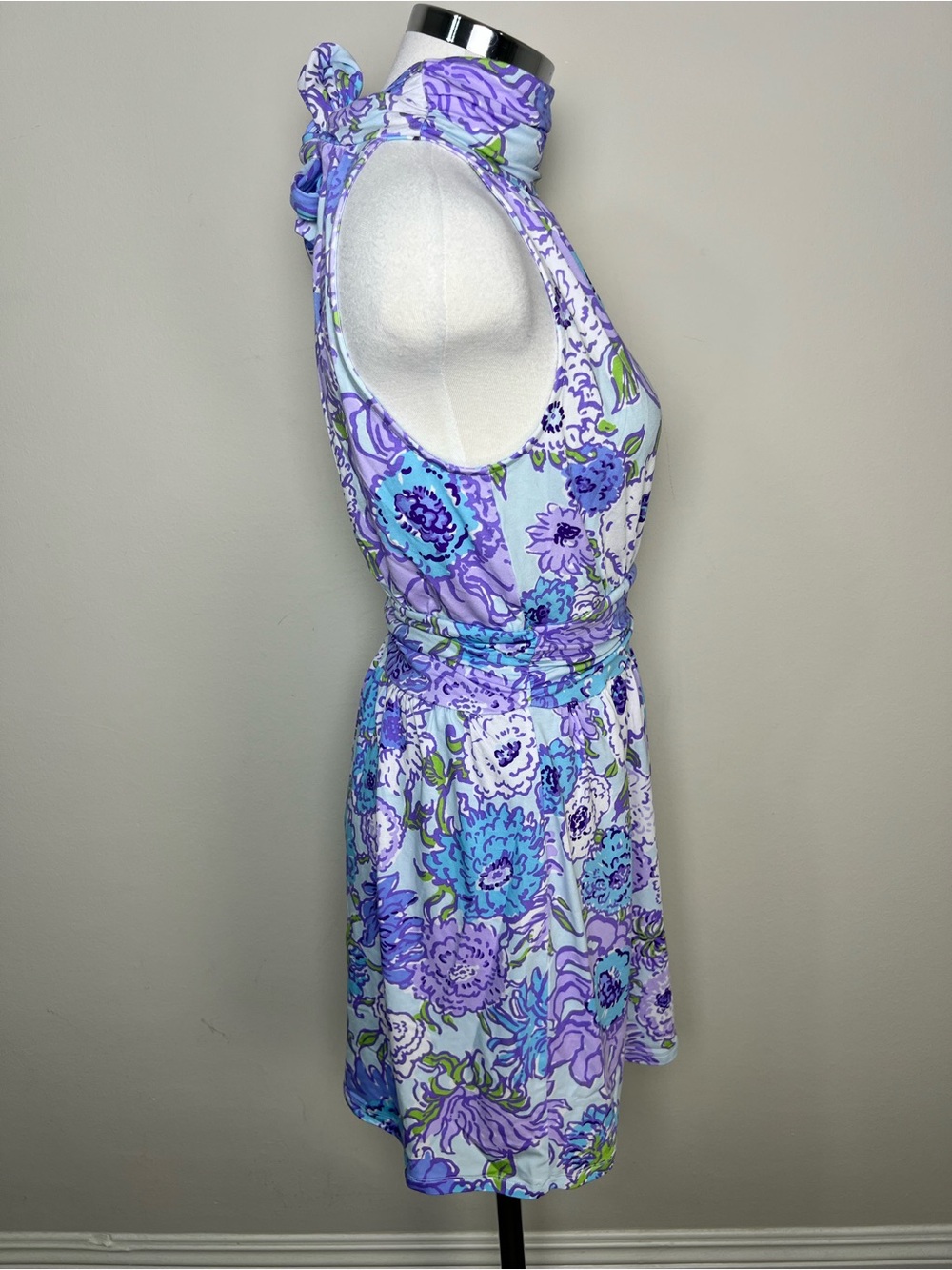 Lilly Pulitzer Wyota Skirted Romper Let It Gogh Floral Halter NWT Size S - Picture 3 of 8